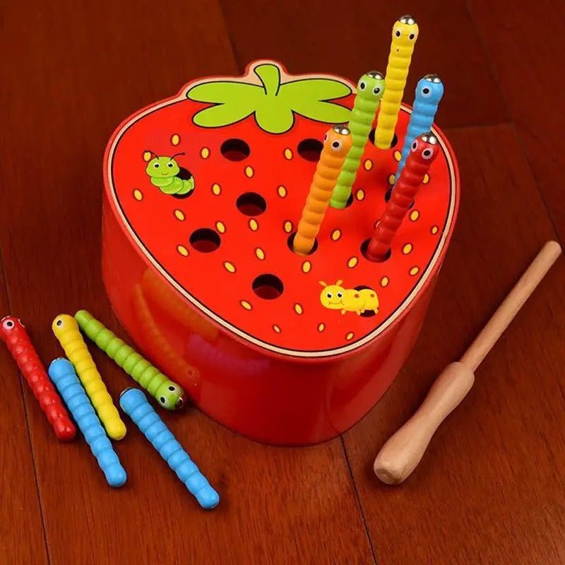 Jouet magnétique en bois | Jeu d'attrape-insectes | Jouet Montessori pour enfants