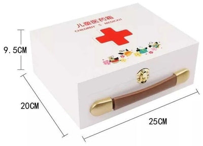 Botiquín de primeros auxilios de madera Kit de médico