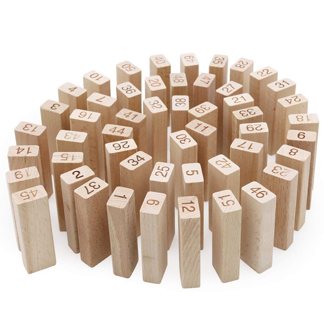 Wooden Tower  Ze-nga Stacker | Wood Balancing Blocks Montessori Toy