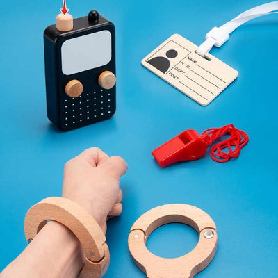 Wooden Traffic Police Set - MyLittleTales