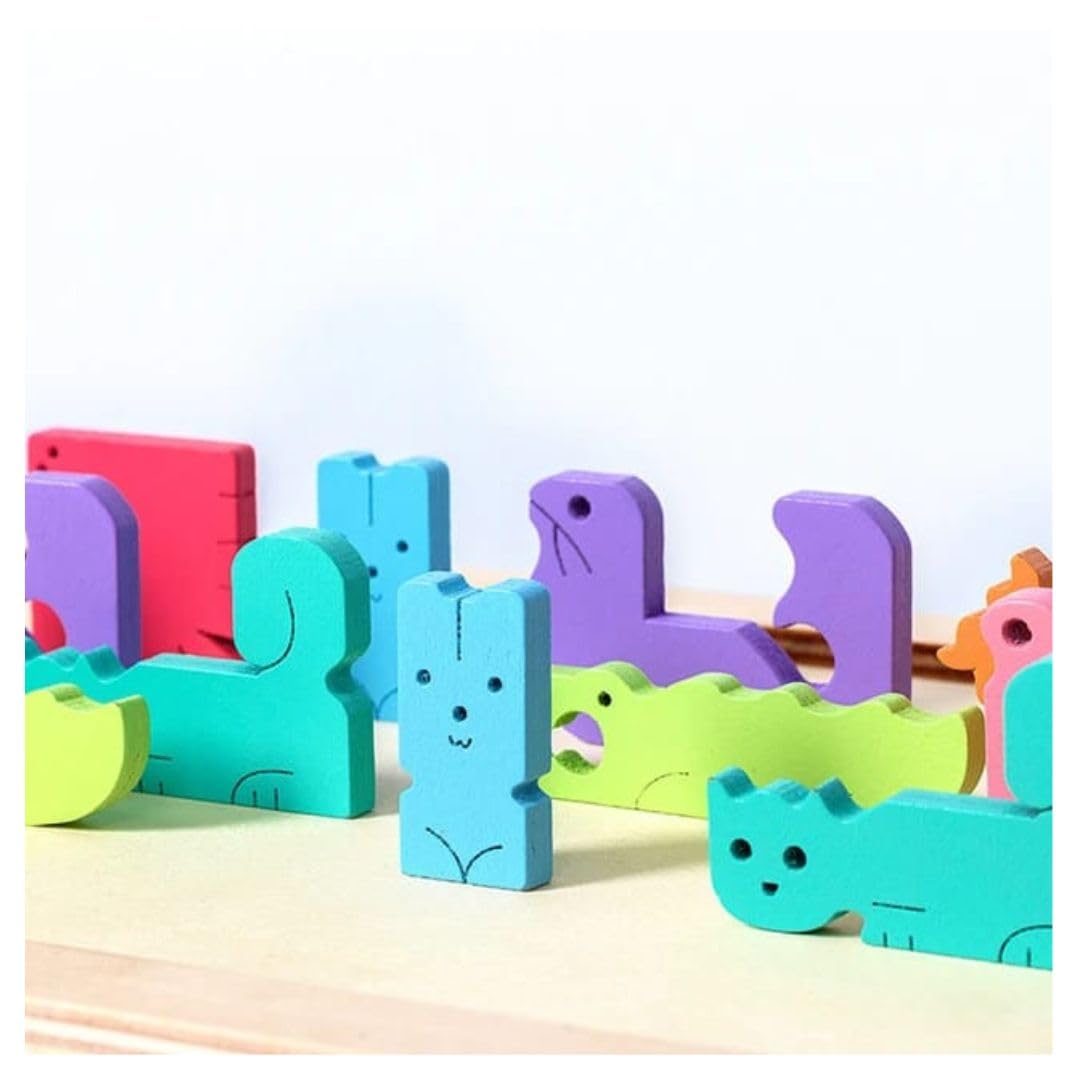 Tetris de animales de madera